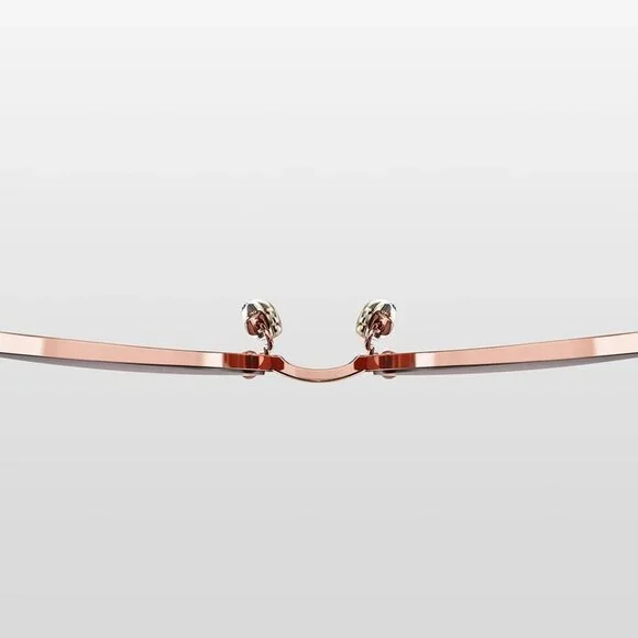 Women Oversized Butterfly Sunglasses Rose Gold Pink Gradient UV Protection